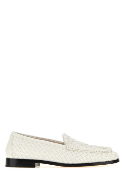White Leather Silenzio Loafers