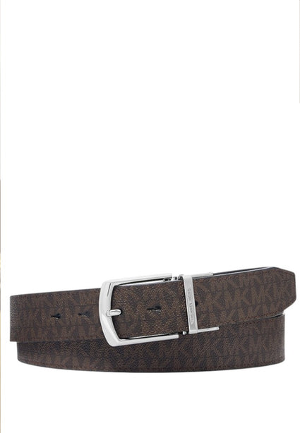 Michael Kors Mens 4-In-1 Logo Belt Box Set - Brown/Black