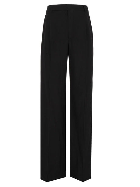 Saint Laurent Fluid Trousers - Black