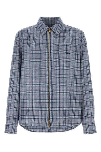Embroidered Wool Shirt