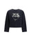 Pinko Neves Sweatshirt - Black/ White/Green