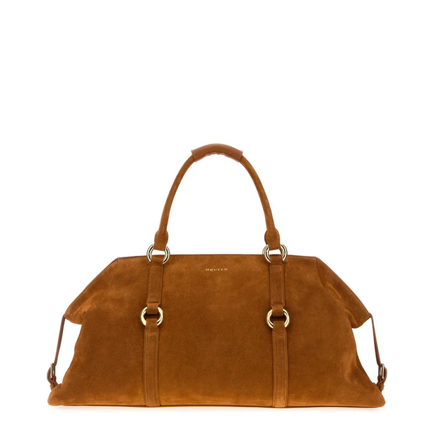 Farringdon Maxi Suede Tote - Caramel