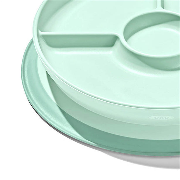 OXO Tot Stick & Stay Suction Divided Plate for Toddlers