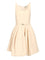 Fendi Mini Dress In Wool And Silk Blend - Beige