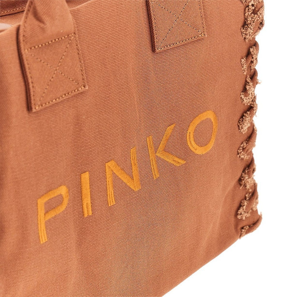 PINKO Canvas medium 'Beach' shopping bag