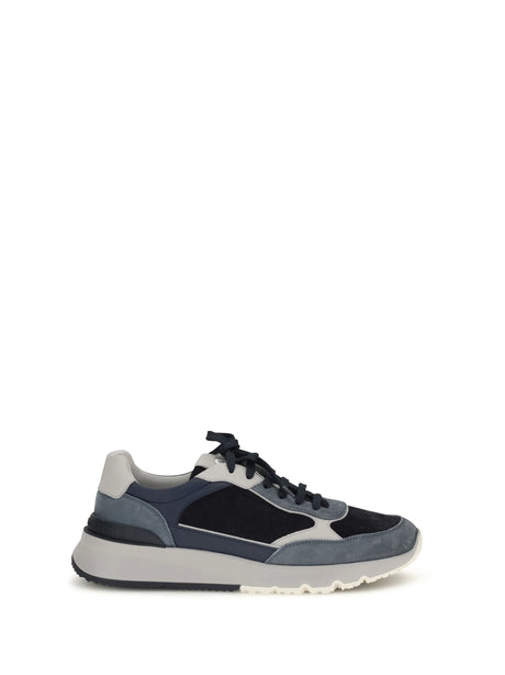 Brunello Cucinelli Leather Sneakers - Night Sky