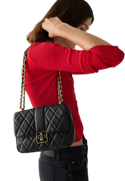 Kate Spade Carey Quilted Small Flap Crossbody Bag - Black