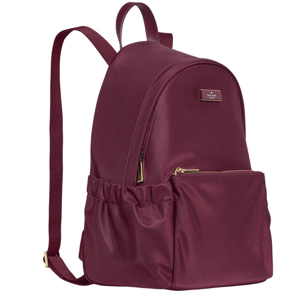 Kate Spade Carter Nylon Dome Backpack Bag - Deep Cherry KP110