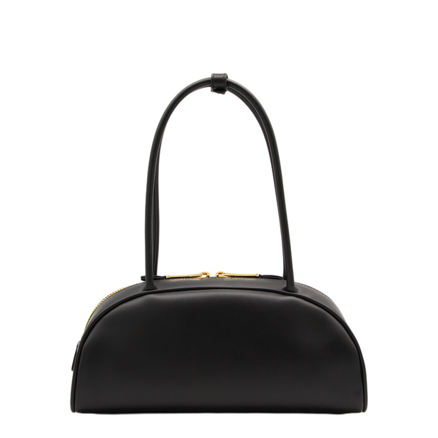 Beau Medium Calfskin Bowling Bag - Black