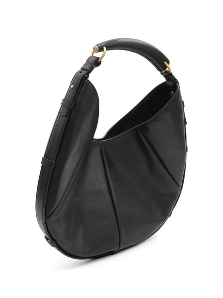 Saint Laurent Mombasa Medium Padded Calfskin Hobo Bag - Black