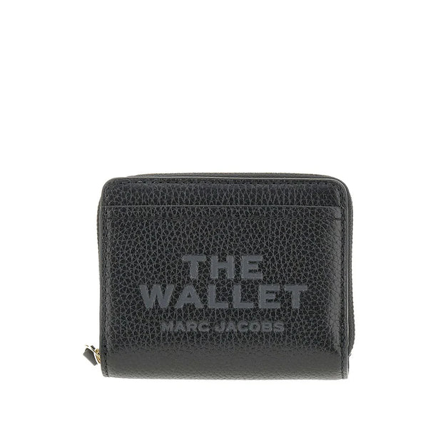 MARC JACOBS Grained leather mini compact wallet
