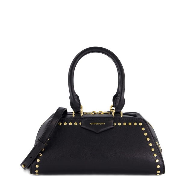 Antigona East-West Mini Calfskin Handbag - Black