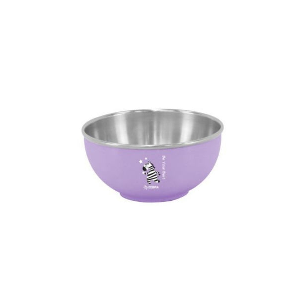 Zebra Stainless Steel Colour Bowl 11cm, Purple