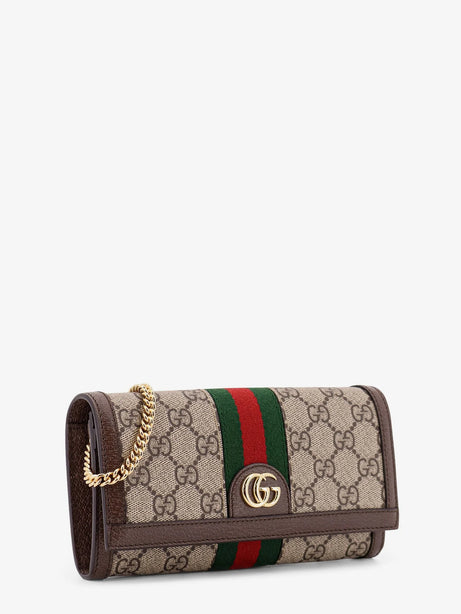 Gucci Ophidia GG Supreme Fabric and leather crossbody bag - Beige