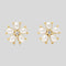 KATE SPADE You're A Gem Flower Studs Clear/Gold RS-KO971