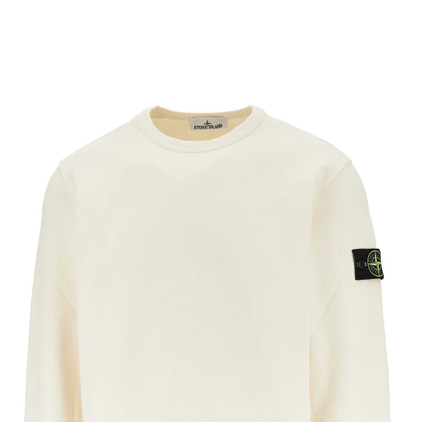 STONE ISLAND Crewneck cotton sweatshirt with Logo Badge