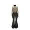 Cropped Hooded Tunic Sweatshirt