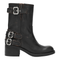 Black Dakota Biker-Style Boot With Vintage Effect