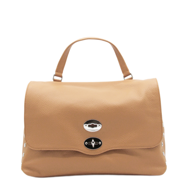 Postina S Calfskin Crossbody - Brown