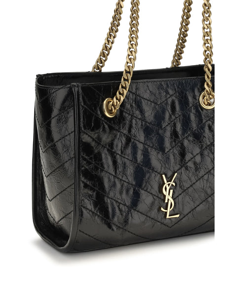 Saint Laurent Small Niki leather Tote Bag - Black