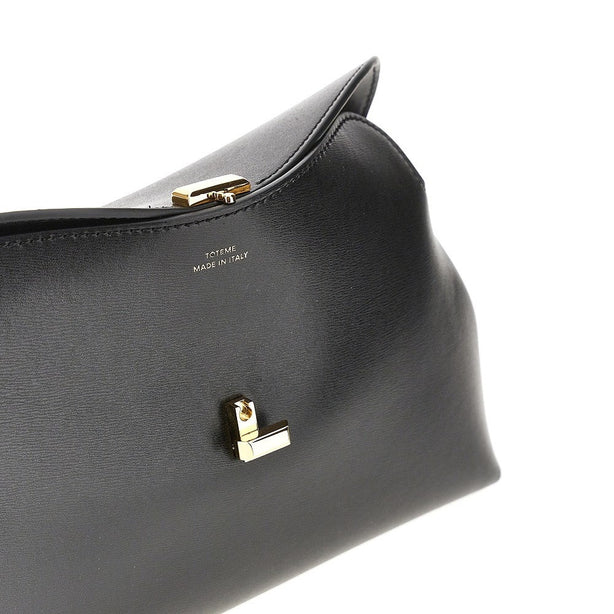 TOTEME Leather 'T-lock' clutch