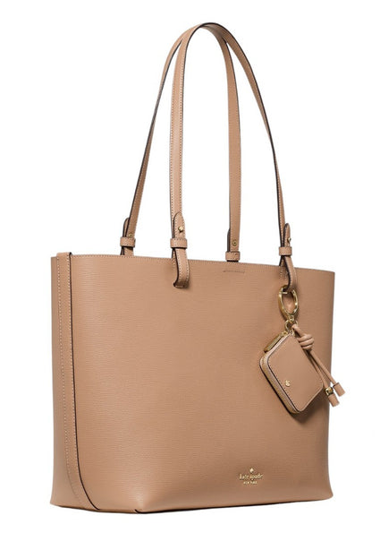 Kate Spade Tessa Tote Bag With Charm - Light Fawn