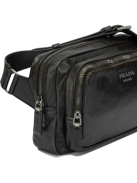 Prada Small leather crossbody bag - Brown