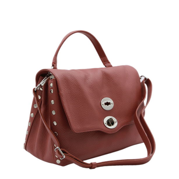 Postina Small Calfskin Handbag - Red Radicchio di Treviso