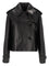 Burberry Mayfair Cropped Leather Trench Jacket - Black