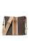 Michael Kors Jet Set Travel Small Signature Logo and Metallic Messenger Bag - Brown