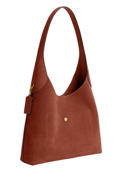 Coach Suede Brooklyn Shoulder Bag 28 - Clay