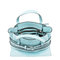 Tie Me Calfskin Tote Bag - Teal Blue