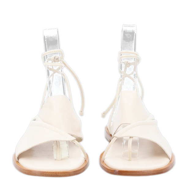 Asymmetrical Lambskin Sandal