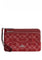 Coach Double Zip Wallet In Signature Denim - True Red