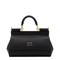 Sicily Small Calf Leather Top-Handle Bag - Nero