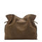 Flamenco Medium Grained Nubuck Clutch - Tundra