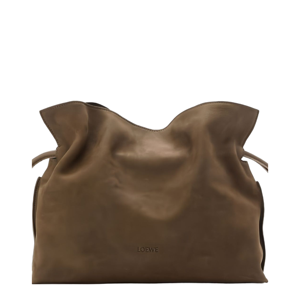Flamenco Medium Grained Nubuck Clutch - Tundra