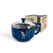 Zebra Stainless Steel Double Wall Bowl With Lid, 0.4L, Dark Blue