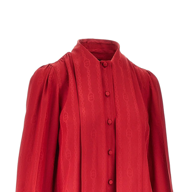 GUCCI Jacquard silk shirt