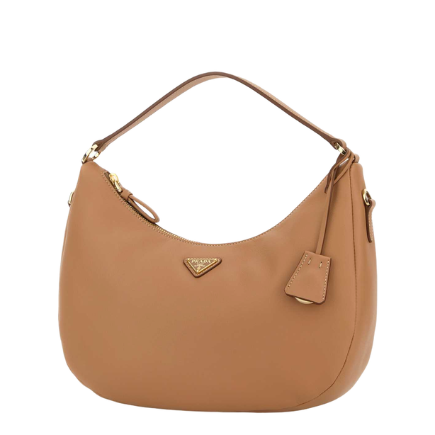 Medium Calf Leather Handbag - Naturale