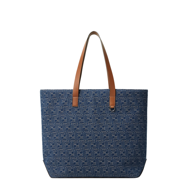Medium Denim Shopping Bag - Blue