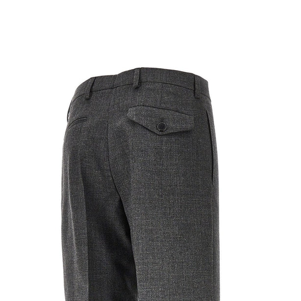 PRADA Wool canvas tailored pants