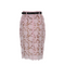 Midi Skirt In Pink Lace