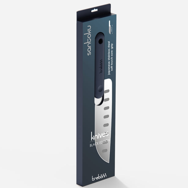 Santoku Knife - Black Edition