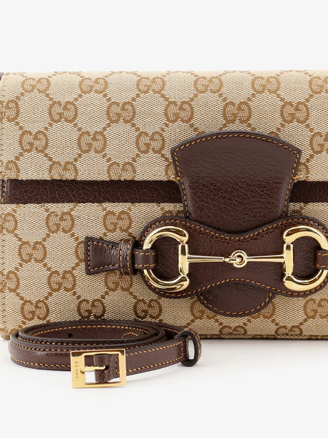 Gucci Ristretto GG fabric shoulder bag - Brown