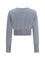 Vivienne Westwood Bea crop Cardigan - Dark Grey Melange