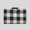 COACH Medium Corner Zip Wallet With Gingham Print Black Multi RS-CFA18