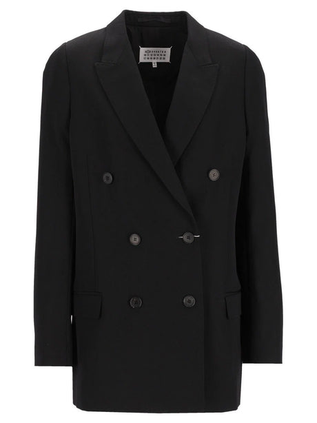 Maison Margiela Double-Breasted Blazer - Black