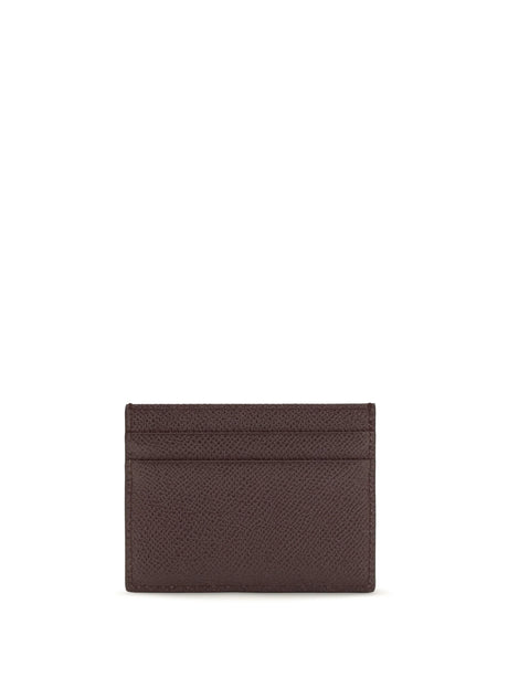 Dolce & Gabbana Leather Cardholder - Mosto