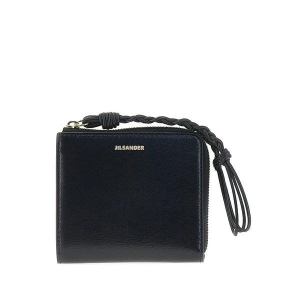 JIL SANDER Tangle' leather zippered cardholder